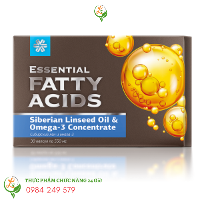 Essential fatty acids Siberian linseed oil, omega 3 concentrate