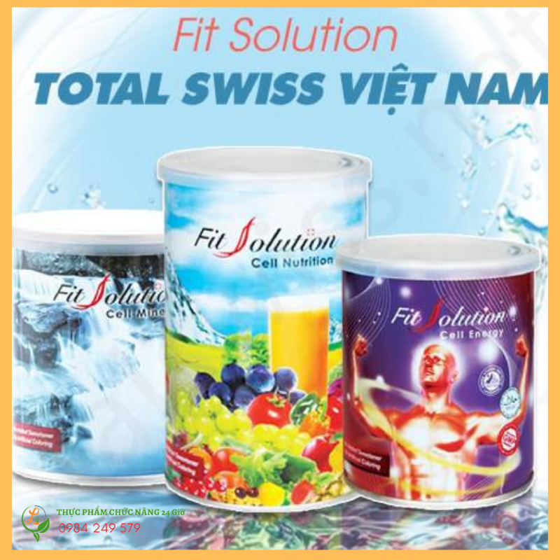 Bộ 3 Total Swiss Fit Solution Cell Nutrition Cell Energy Cell Mineral