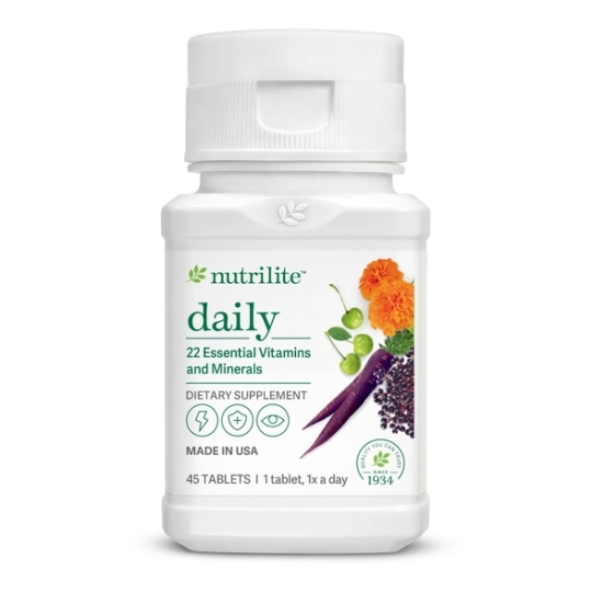 Viên Uống Nutrilite Daily Amway Giúp Tăng Cường Sức Khỏe Hàng Ngày ( Lọ 45 viên ) 