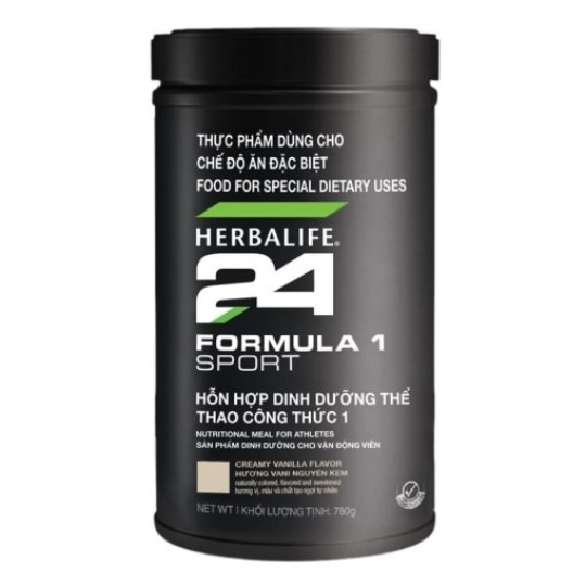 Thực Phẩm Dinh Dưỡng Dành Cho Chế Độ Ăn Đặc Biệt Herbalife 24 Formula 1 Sprort - Hỗn Hợp Dinh Dưỡng Thể Thao Công Thức 1 ( 780gram/Hộp )