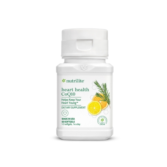 Viên Uống Nutrilite Heart Health CoQ10  Amway Giúp Cải Thiện Sức Khỏe Tim Mạch ( 60 viên/lọ )