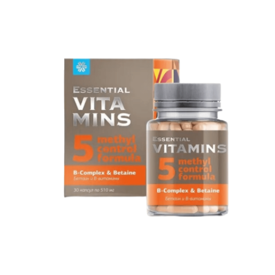 Viên Uống Vitamin B Siberian - Essential Vitamin B Complex & Betaine Giúp Bổ Sung Các Loại Vitamin nhóm B, Nâng Cao Sức Khỏe Tim Mạch ( Lọ 30 viên ) 