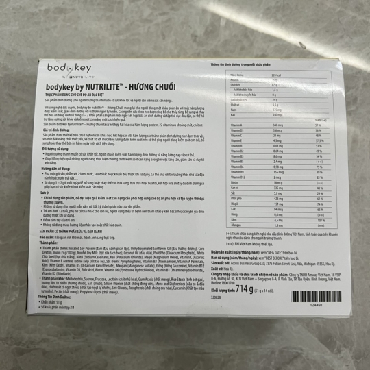 Body Key Amway vị chuối