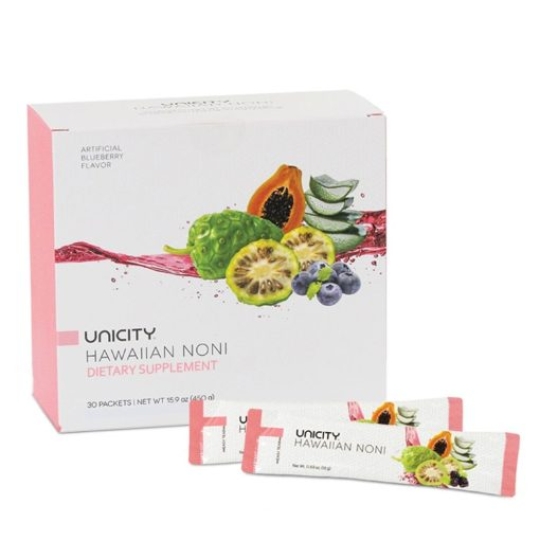 Bột Uống Hawaiian Noni Unicity Tăng Cường Hệ Miễn Dịch ( Hộp 30 gói ) 