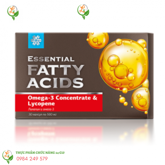 Hỗ Trợ Tim Mạch Essential Fatty Acids Omega 3 Concentrate và Lycopene 