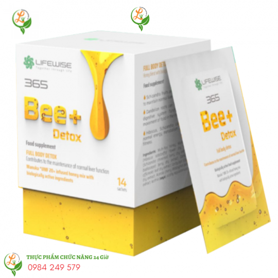 Lifewise 365 Bee+ Detox Hỗ Trợ Tăng cường chức năng gan giải độc cơ thể
