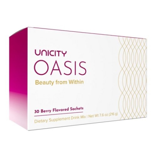 Bột Uống Oasis Unicity Giúp Làm Đẹp Da Và Vitamin C ( Hộp 30 gói ) 