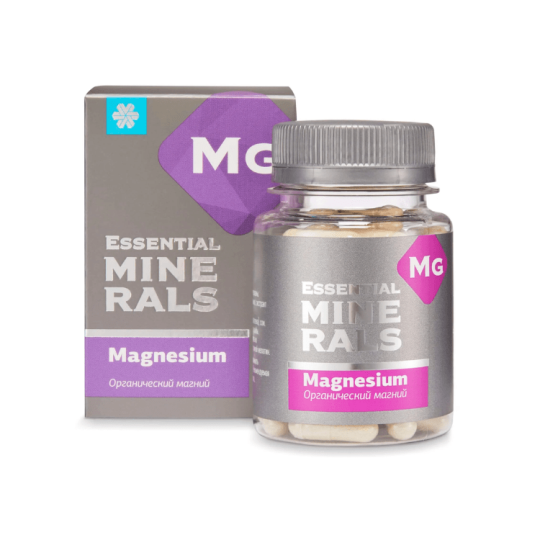 Viên Uống Magie Siberian - Essential Minerals Magnesium Giúp Bổ Sung Magie , Tăng Cường Chức Năng Thần Kinh ( 60 viên/lọ ) 