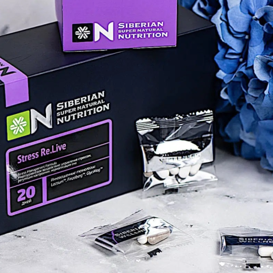 Thực Phẩm Hỗ Trợ Giảm Căng Thẳng Thần Kinh Và Cải Thiện Giấc Ngủ  Siberian Super Natural Nutrition Stress Relive ( 1 Hộp 20 túi )