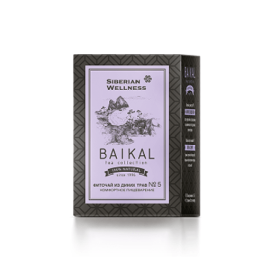 Trà Thảo Mộc Baikal Tea N5 Collection Herbal Tea Siberian Hỗ Trợ Tiêu Hóa ( Hộp 30 gói )