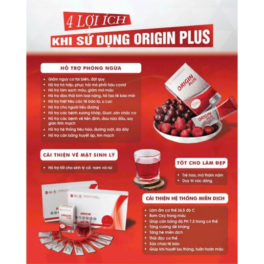 BỘT UỐNG ORIGIN PLUS CHĂM SÓC SỨC KHỎE TOÀN DIỆN TỪ BÊN TRONG [ Có sỉ và lẻ toàn quốc ]