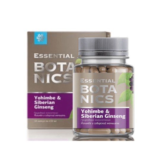 Viên Uống Essential Botanics Yohimbe & Siberian Ginseng Siberian Giúp Cải Thiện Chức Năng Sinh Lý Nam Giới ( Lọ 30 viên ) 