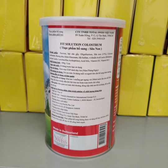 TOTAL SWISS FIT SOLUTION COLOSTRUM SỮA NON TĂNG CƯỜNG SỨC ĐỀ KHÁNG