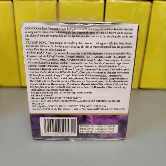 SẢN PHẨM KEM ĐA NĂNG Q NANO-X HỖ TRỢ SỨC KHỎE VÀ SẮC ĐẸP CHÍNH HÃNG 