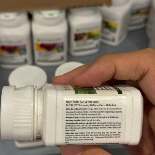 AMWAY NUTRILITE IMMUNITY DEFENSE ZINC + HOLY BASIL BỔ SUNG KẼM, CẢI THIỆN SỨC KHỎE
