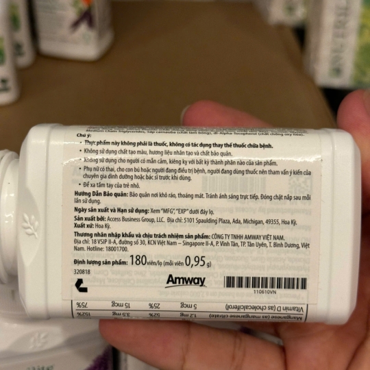 AMWAY NUTRILITE CAL MAG D BỔ SUNG CANXI , MAGIE VÀ VITAMIN D TỰ NHIÊN 