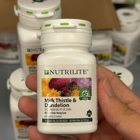 THỰC PHẨM CHỨC NĂNG CHĂM  SÓC GAN AMWAY NUTRILITE MILK THISTLE & DANDELION