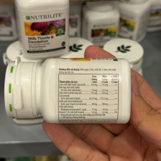THỰC PHẨM CHỨC NĂNG CHĂM  SÓC GAN AMWAY NUTRILITE MILK THISTLE & DANDELION