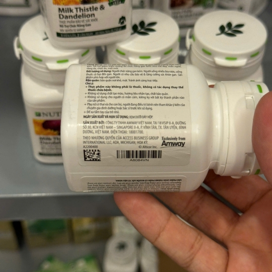 THỰC PHẨM CHỨC NĂNG CHĂM  SÓC GAN AMWAY NUTRILITE MILK THISTLE & DANDELION