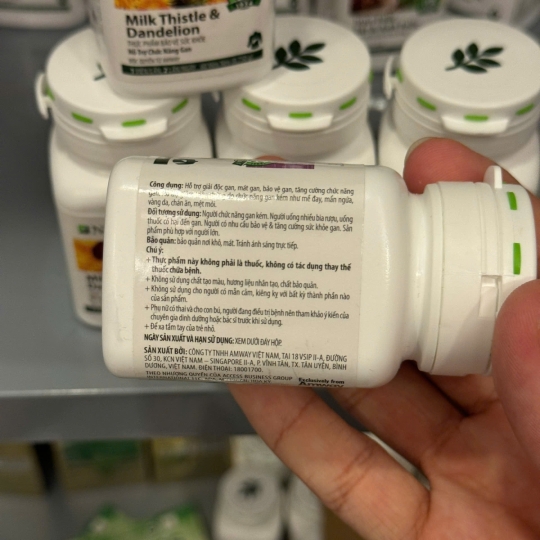 THỰC PHẨM CHỨC NĂNG CHĂM  SÓC GAN AMWAY NUTRILITE MILK THISTLE & DANDELION