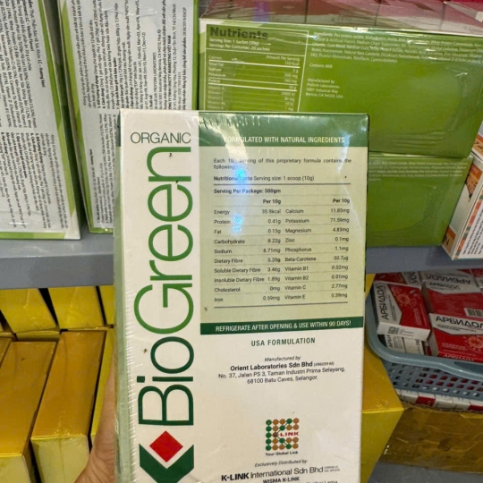 ORGANIC K - BIOGREEN KLINK GIÚP TĂNG CƯỜNG HỆ MIỄN DỊCH VÀ HỆ TIÊU HÓA