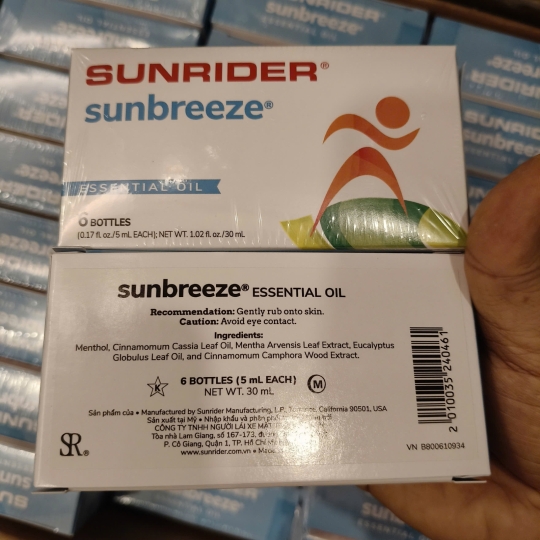 TINH DẦU SUNBREEZE KÍCH THÍCH LƯU THÔNG MÁU VÀ THƯ GIÃN TINH THẦN