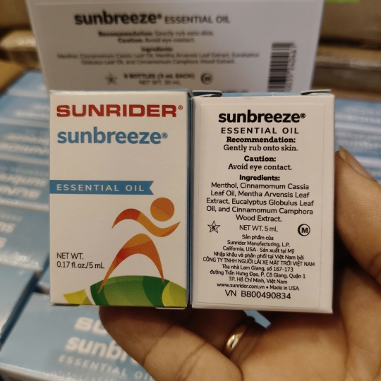 TINH DẦU SUNBREEZE KÍCH THÍCH LƯU THÔNG MÁU VÀ THƯ GIÃN TINH THẦN