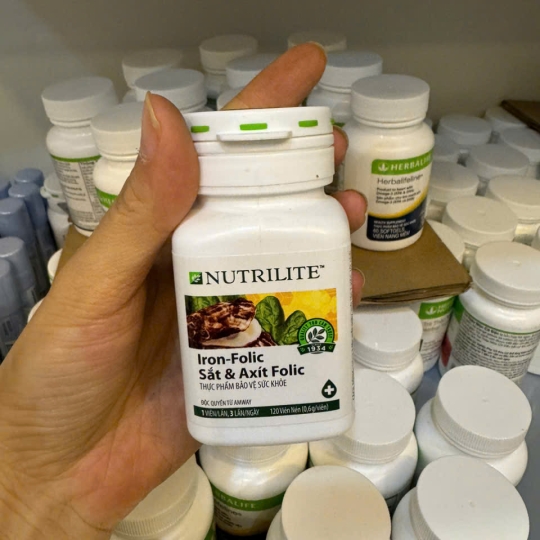 NUTRILITE SẮT & AXIT FOLIC THỰC PHẨM BỔ SUNG CẢI THIỆN TÌNH TRẠNG THIẾU MÁU