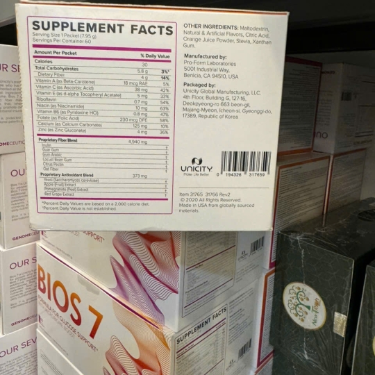 BIOS 7 UNICITY CHĂM SÓC NUÔI DƯỠNG ĐƯỜNG RUỘT KHỎE MẠNH