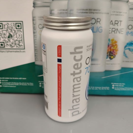 Viên uống bổ sung dầu cá từ biển sâu Omega 3 70% DHA Pharmatech |68 viên