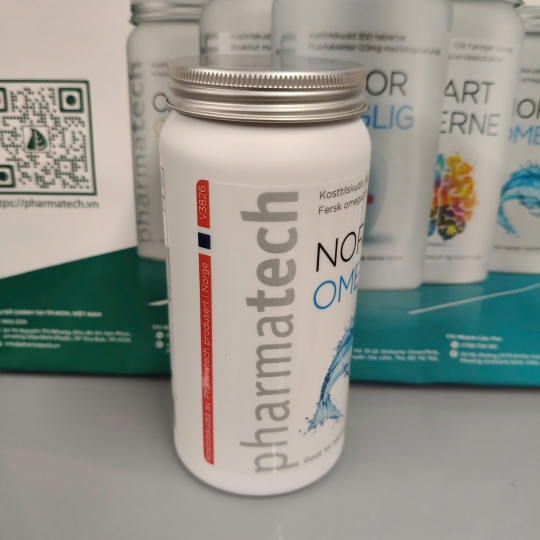 Viên uống dầu gan cá hồi Norsk Omega 3 Pharmatech | 98 viên/lọ