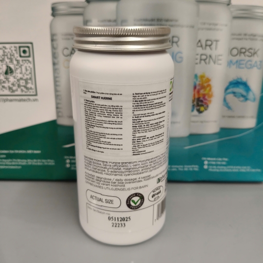 Viên Uống Hỗ Trợ Trí Não Smart Hjerne Pharmatech 108 Viên | Chính Hãng