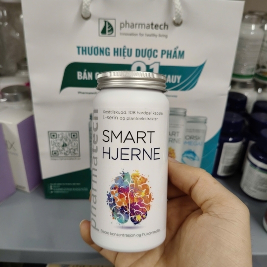 Viên Uống Hỗ Trợ Trí Não Smart Hjerne Pharmatech 108 Viên | Chính Hãng