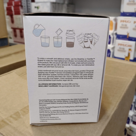 SẢN PHẨM DINH DƯỠNG BODY KEY NUTRITIOUS MEAL REPLACEMENT AMWAY VỊ SOCOLA [CÓ SỈ VÀ LẺ TOÀN QUỐC]