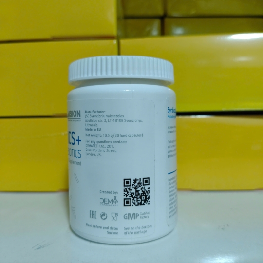 Viên uống Synbiotics+ Vision – Bổ sung lợi khuẩn đường ruột (Lọ 30 Viên)