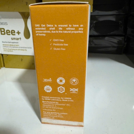 D4X Get Detox Vision - Tăng cường sức đề kháng và hỗ trợ thải độc cơ thể ( Hộp 10 gói )