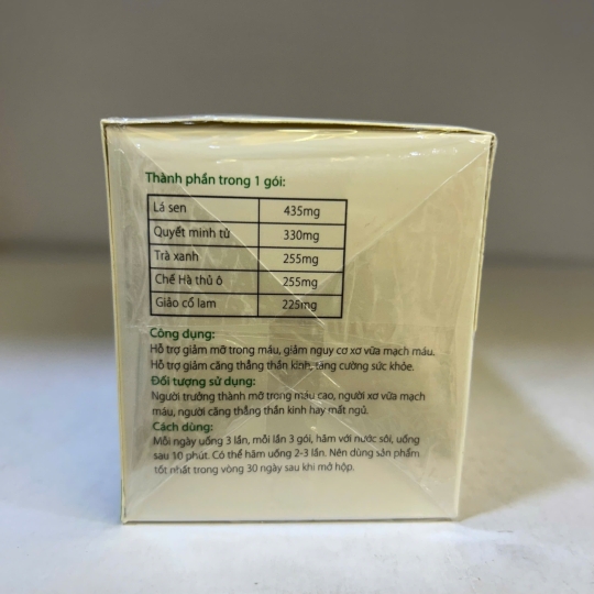 Ích Thanh Trà Thiên Sư - Hỗ Trợ Giảm Mỡ Máu ( Hộp 40 gói ) 