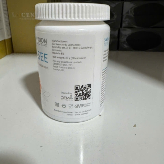Safe To See Vision - Hỗ Trợ Tăng Cường Sức Khỏe Đôi Mắt ( Lọ 60  Viên )