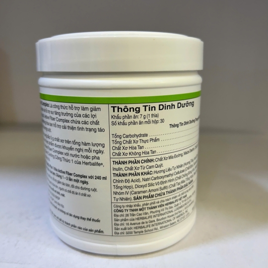 Xơ Hoạt Hóa Herbalife Active Fiber Complex Hương Táo